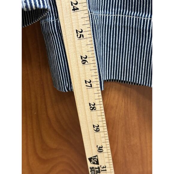 GAP High Rise Stride Ankle Jeans in Indigo Stripe Size 31/12R Wide Leg NWT - Picture 7 of 10